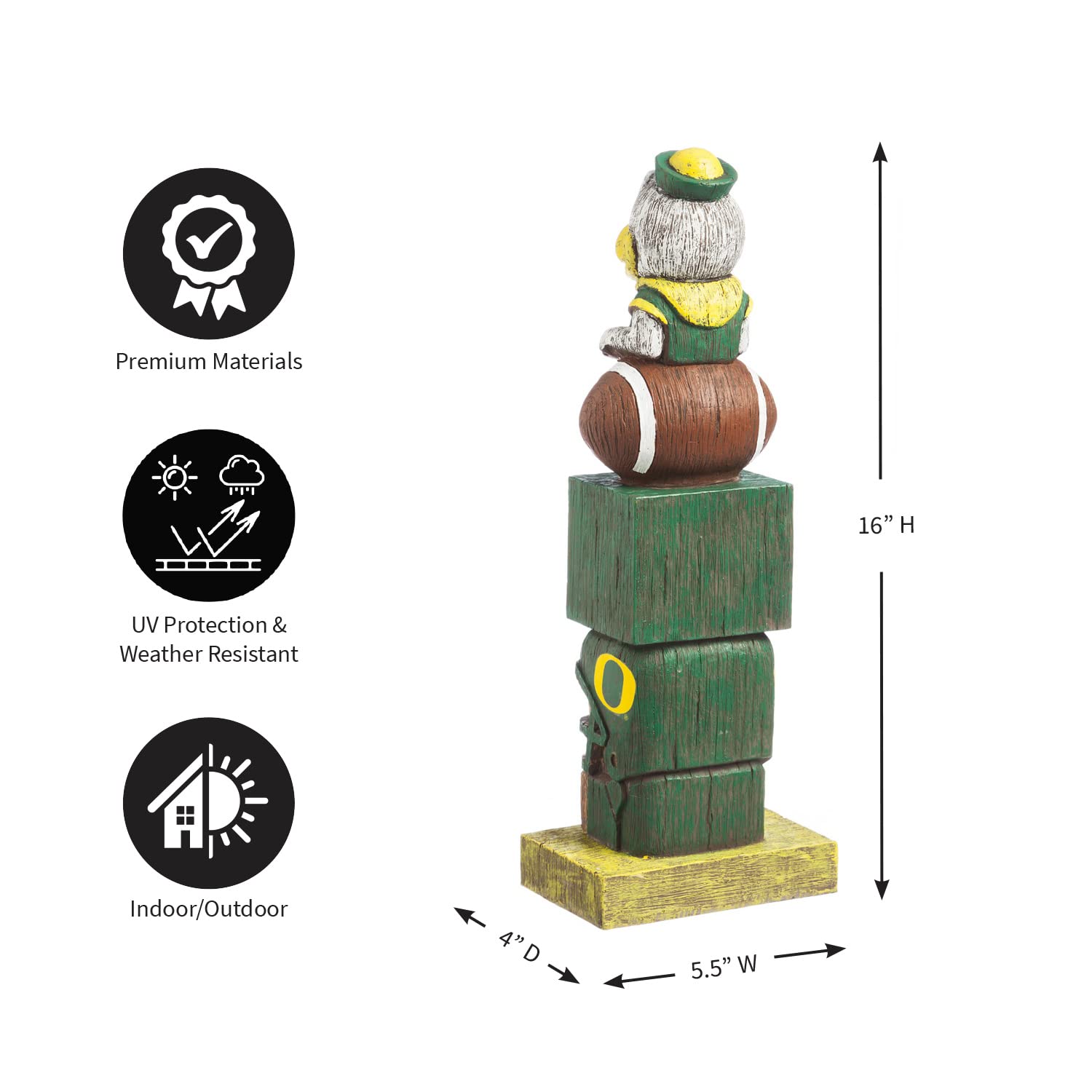 Evergreen Enterprises NCAA Oregon Ducks Tiki Totem - Image 3