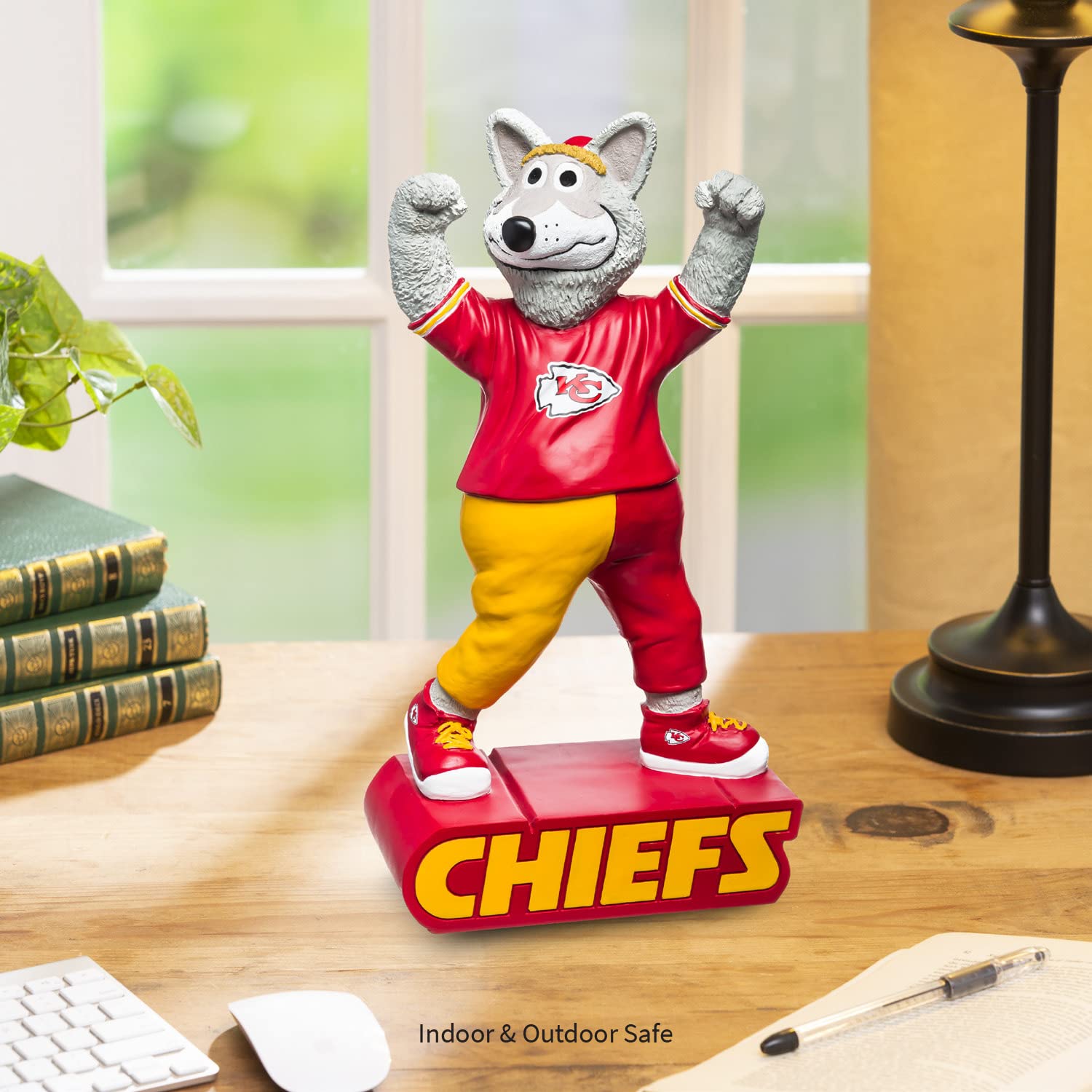 Evergreen Enterprises NFL Kansas City Chiefs Mascot DesignGarden Statue, Team Colors, One Size - Image 5