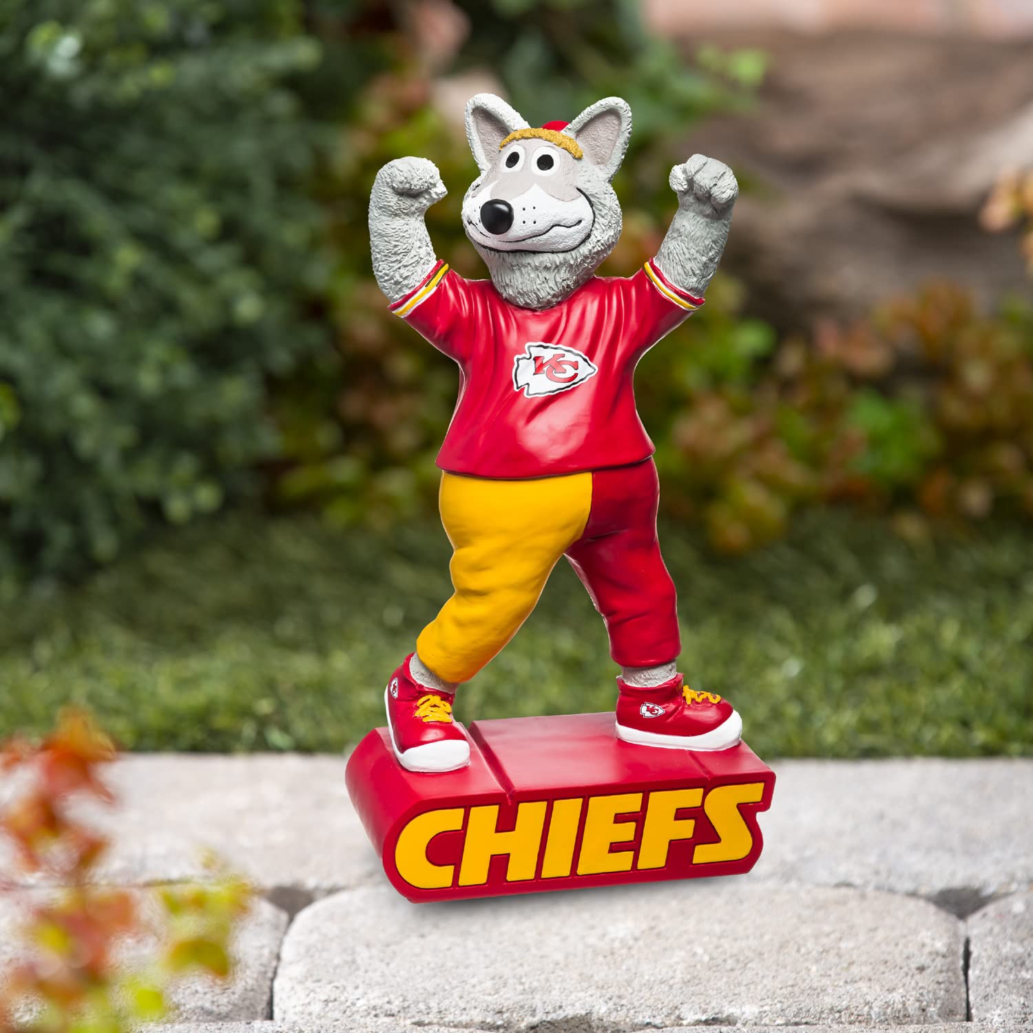 Evergreen Enterprises NFL Kansas City Chiefs Mascot DesignGarden Statue, Team Colors, One Size - Image 6