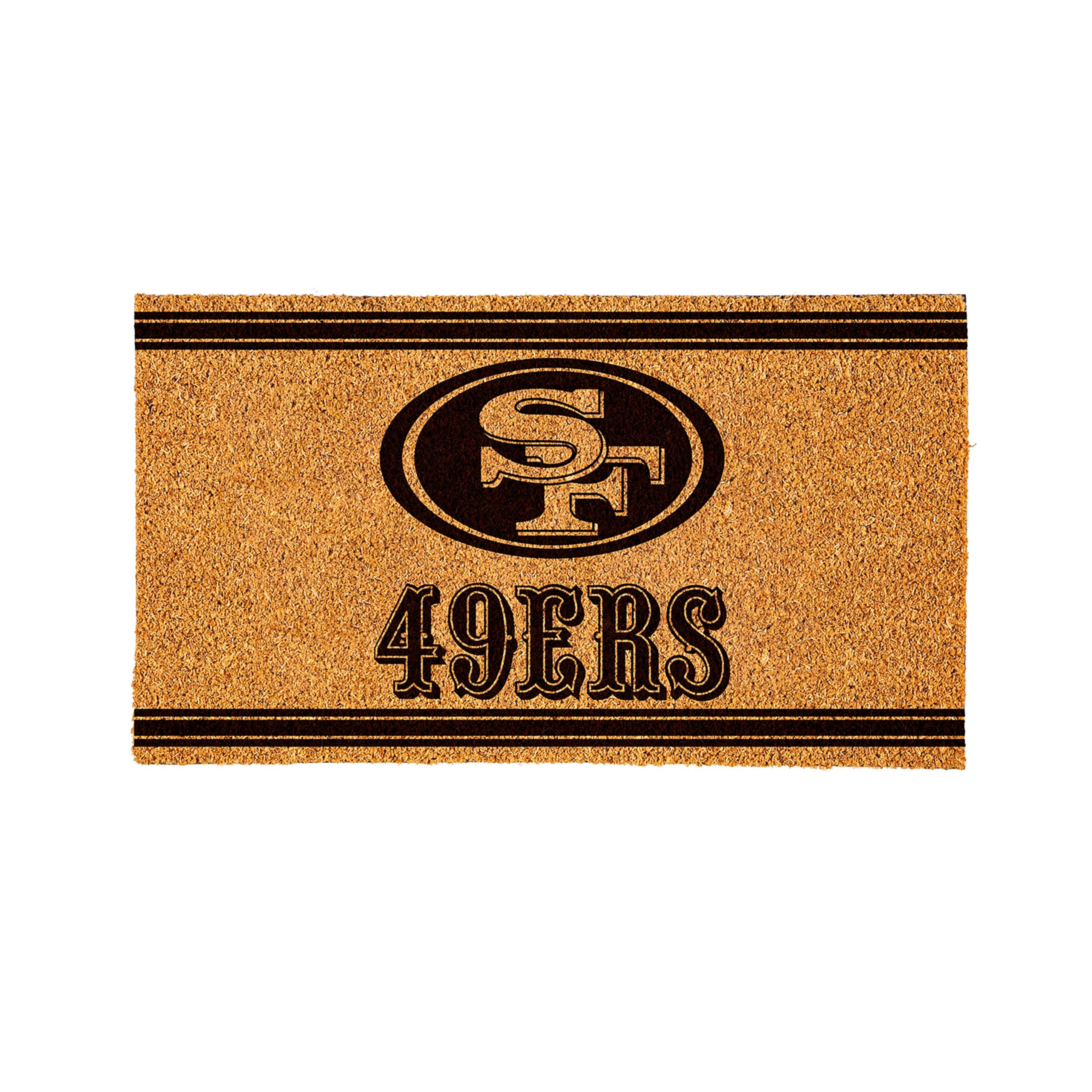 Evergreen San Francisco 49ers Coir Door Mat, Indoor and Outdoor Entryway, 28 x 16 Inches Non Slip Back Welcome Floor Mats for Muddy Dog Paws, Weather-Resistant Front Door Entrance Home Décor - Image 8