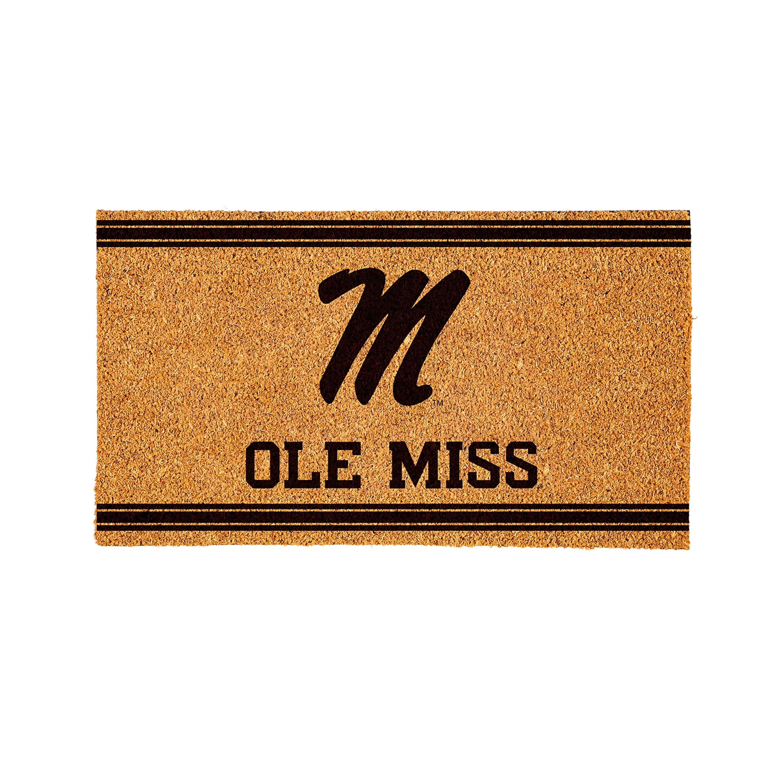 NCAA University of Mississippi Coir Door Mat, Indoor and Outdoor Entryway, 28 x 16 Inches Non Slip Back Welcome Floor Mats for Muddy Dog Paws, Weather-Resistant Front Door Entrance Home Décor - Image 9