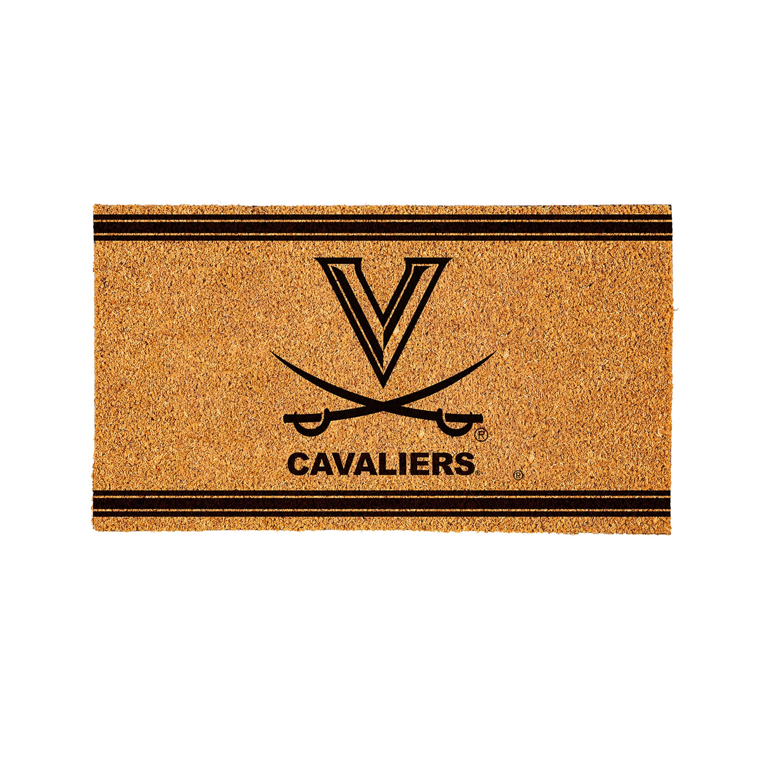 NCAA University of Virginia Coir Door Mat, Indoor and Outdoor Entryway, 28 x 16 Inches Non Slip Back Welcome Floor Mats for Muddy Dog Paws, Weather-Resistant Front Door Entrance Home Décor - Image 9