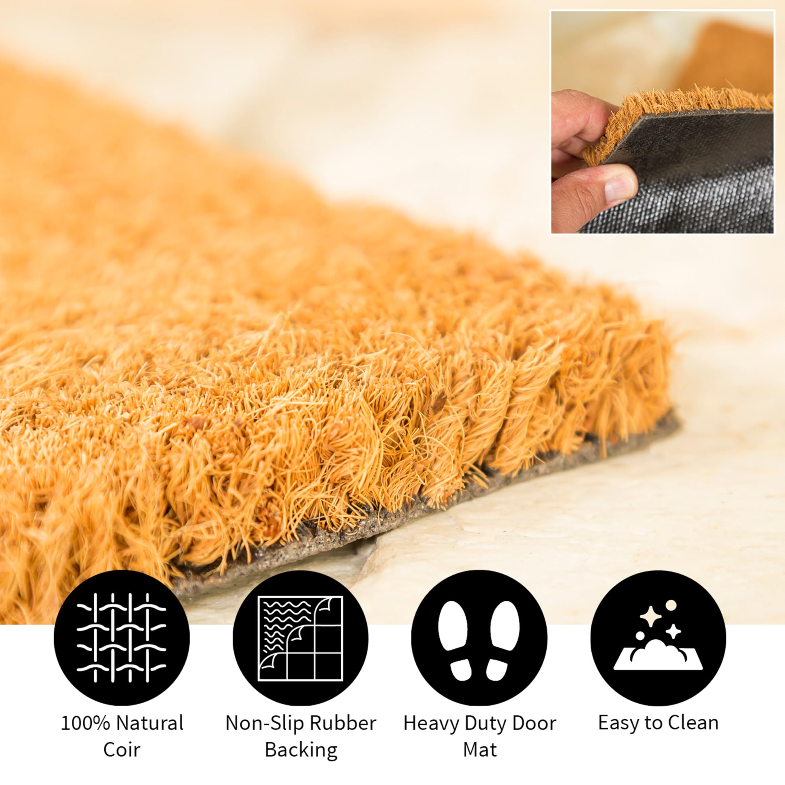 Team Sports America Recyclable PVC Vinyl Indoor/Outdoor Weather-Resistant Philadelphia Eagles Door Turf Mat 28 x .5 x 16 Inches - Image 6