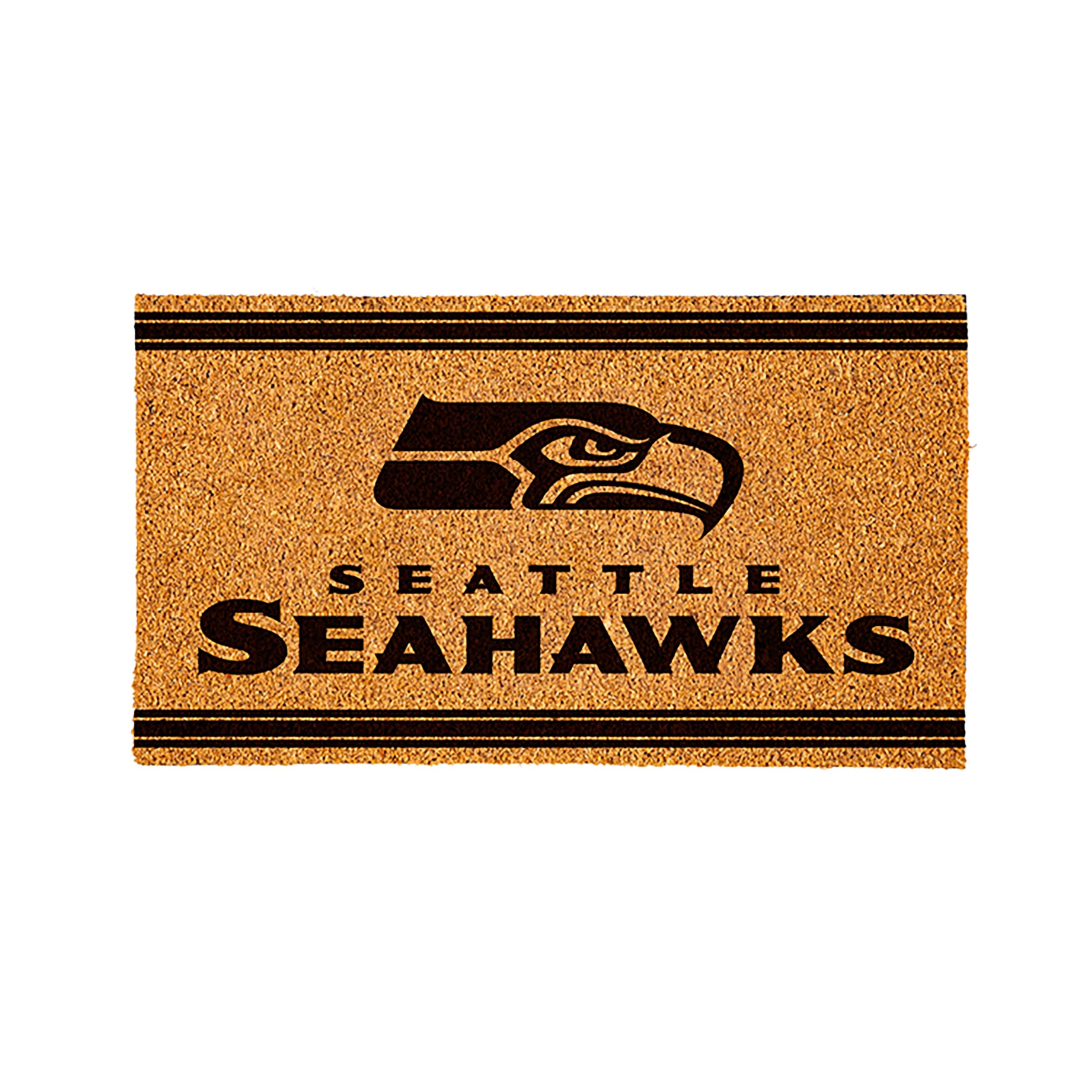 NFL Seattle Seahawks Natural Coir Door Mat, Indoor and Outdoor Entryway, 28 x 16 Inches Non Slip Back Welcome Floor Mats for Muddy Dog Paws, Weather-Resistant Front Door Entrance Home Décor - Image 8