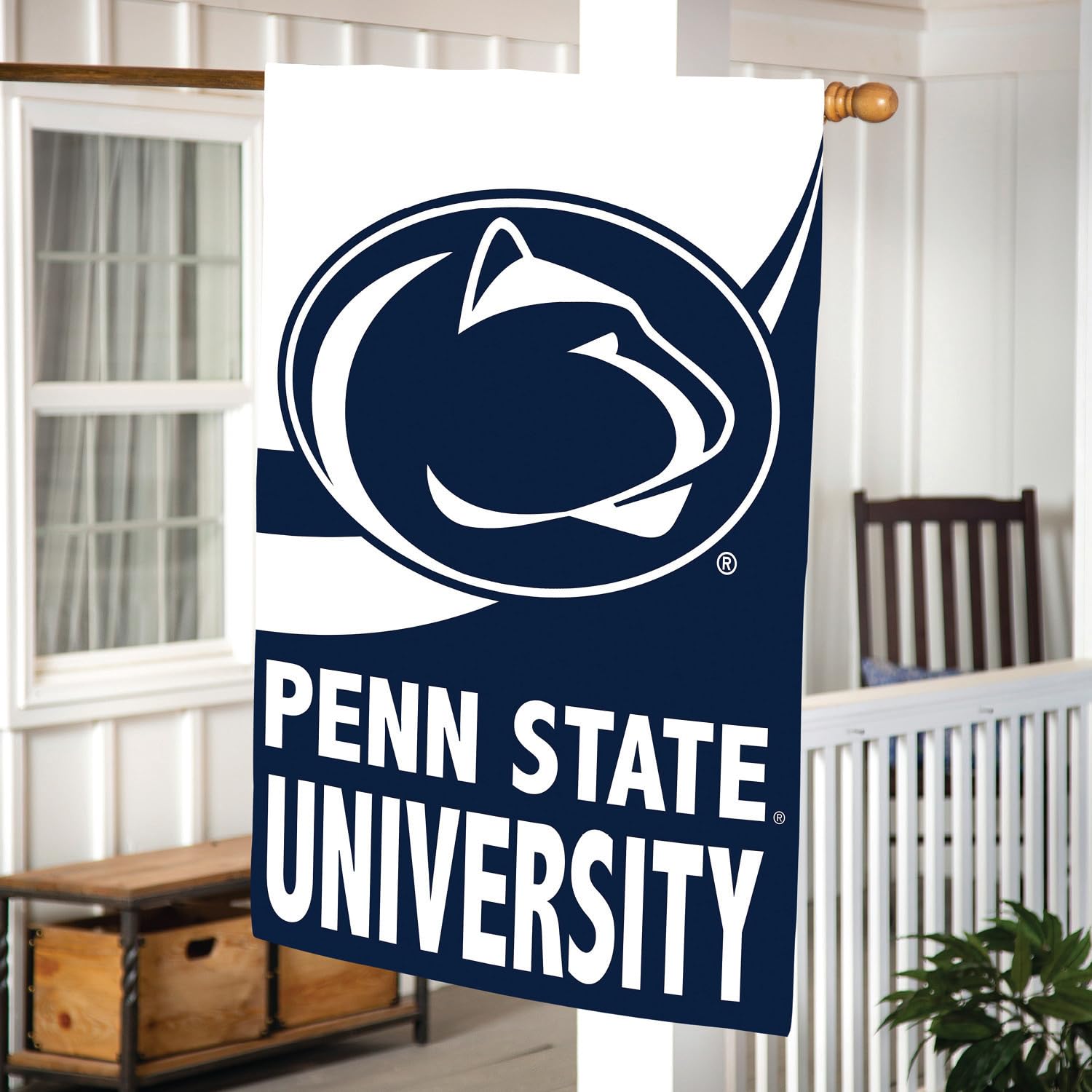 Team Sports America NCAA Penn State House Flag, 28 x 44, Double Sided Garden Flags for Outside, Outdoor College Flags & Banners for Gardens Patio, Indoor Wall Decor Flag for Room - Image 4