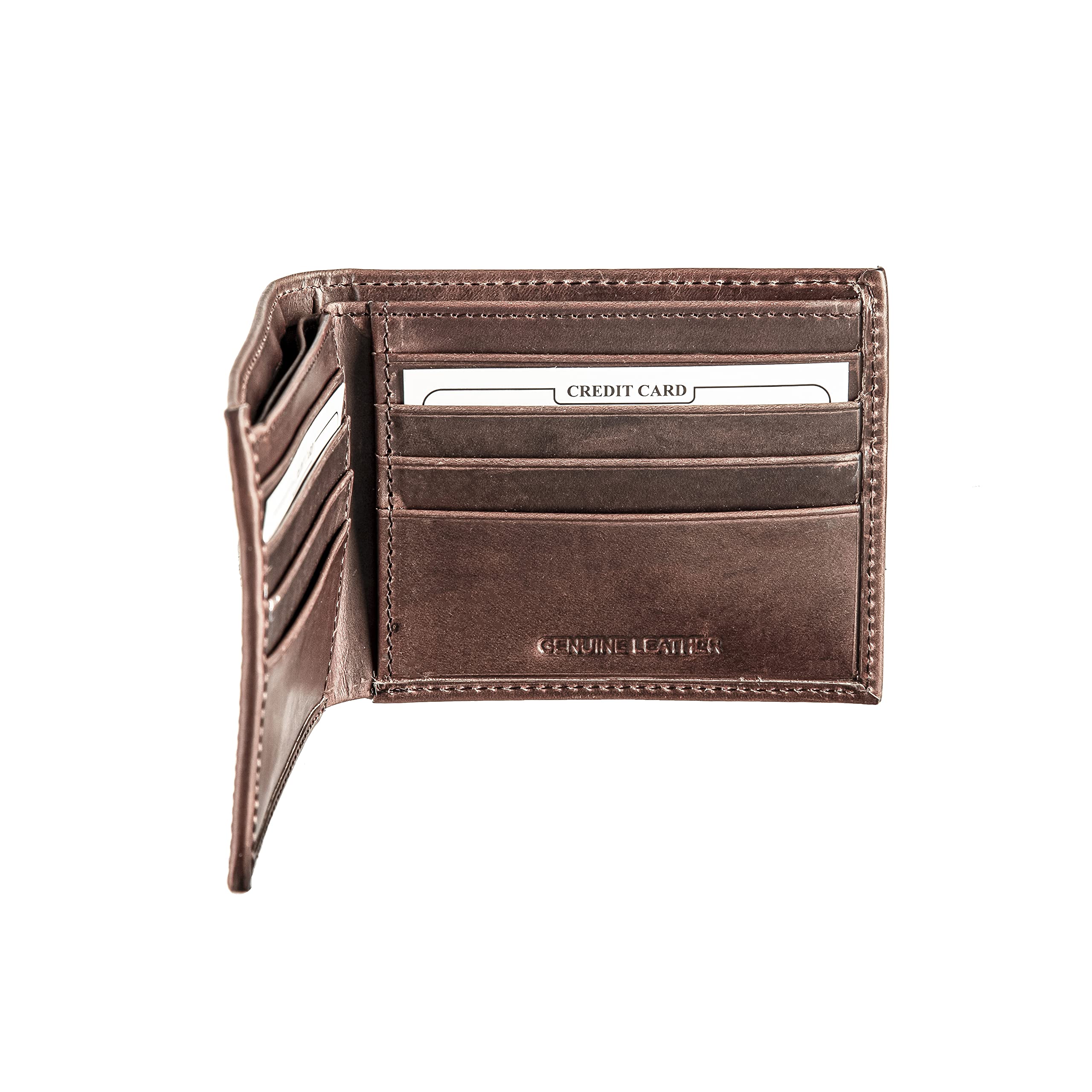 Team Sports America NFL New York Giants Brown Wallet | Bi-Fold | Officially Licensed Stamped Logo | Made of Leather | Money and Card Organizer | Gift Box Included - Image 5