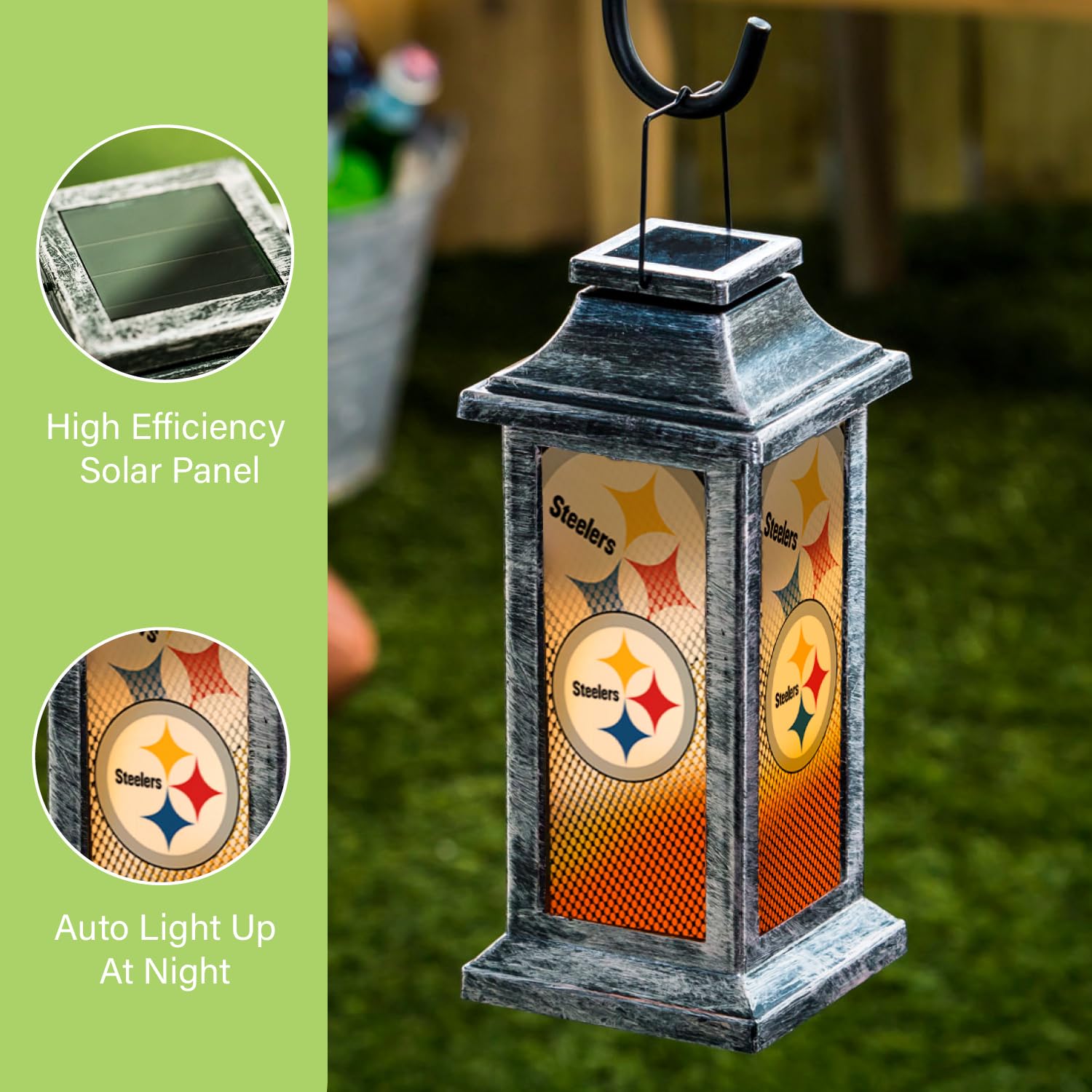 Team Sports America NFL Solar Powered Lantern - Image 3