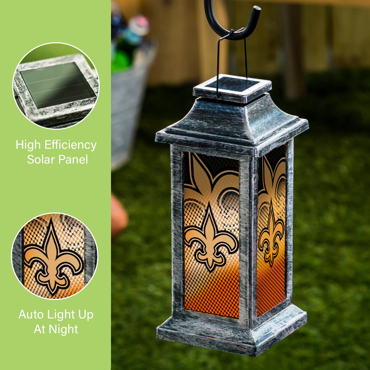 Team Sports America NFL Solar Powered Lantern - Image 3