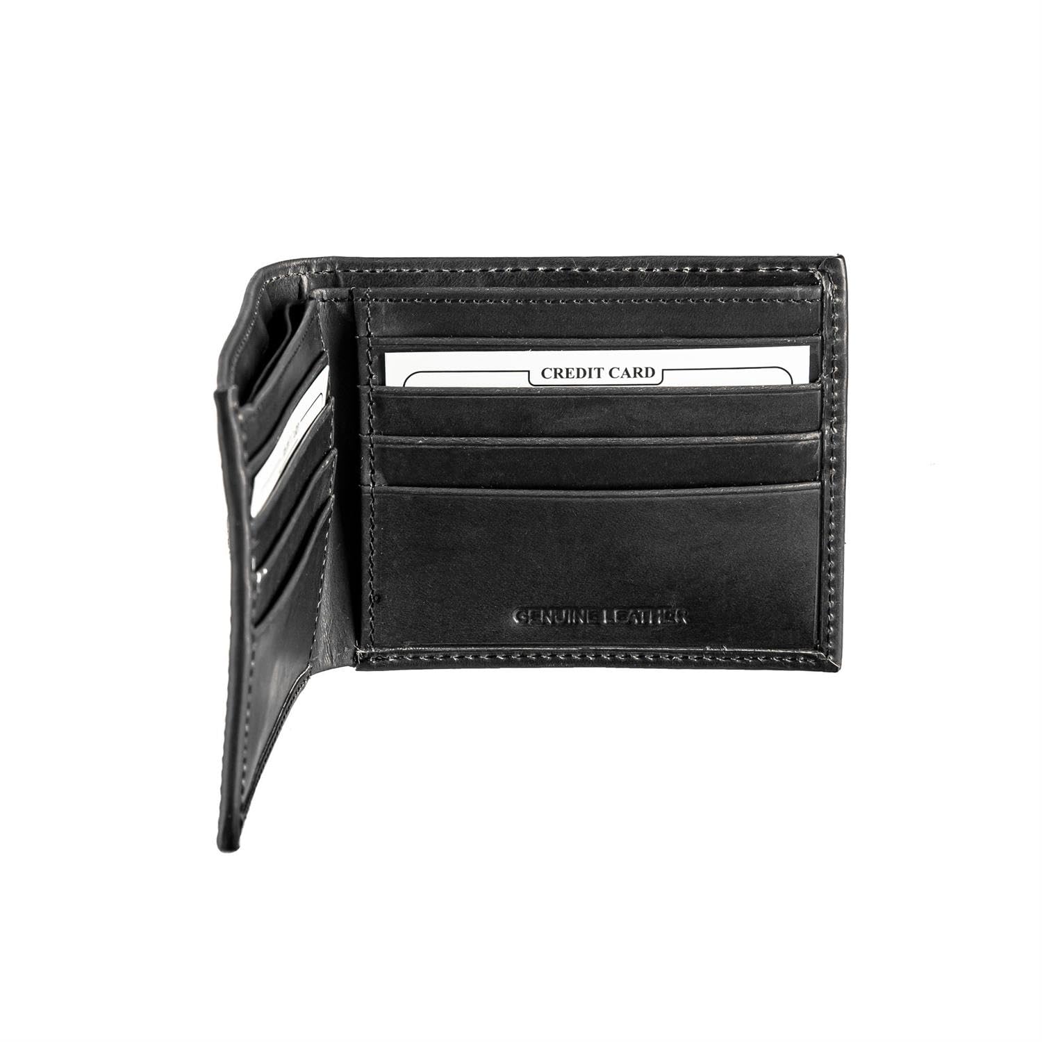 Team Sports America NCAA Georgia Bulldogs Black Wallet | Bi-Fold | Officially Licensed Stamped Logo | Made of Leather | Money and Card Organizer | Gift Box Included - Image 3
